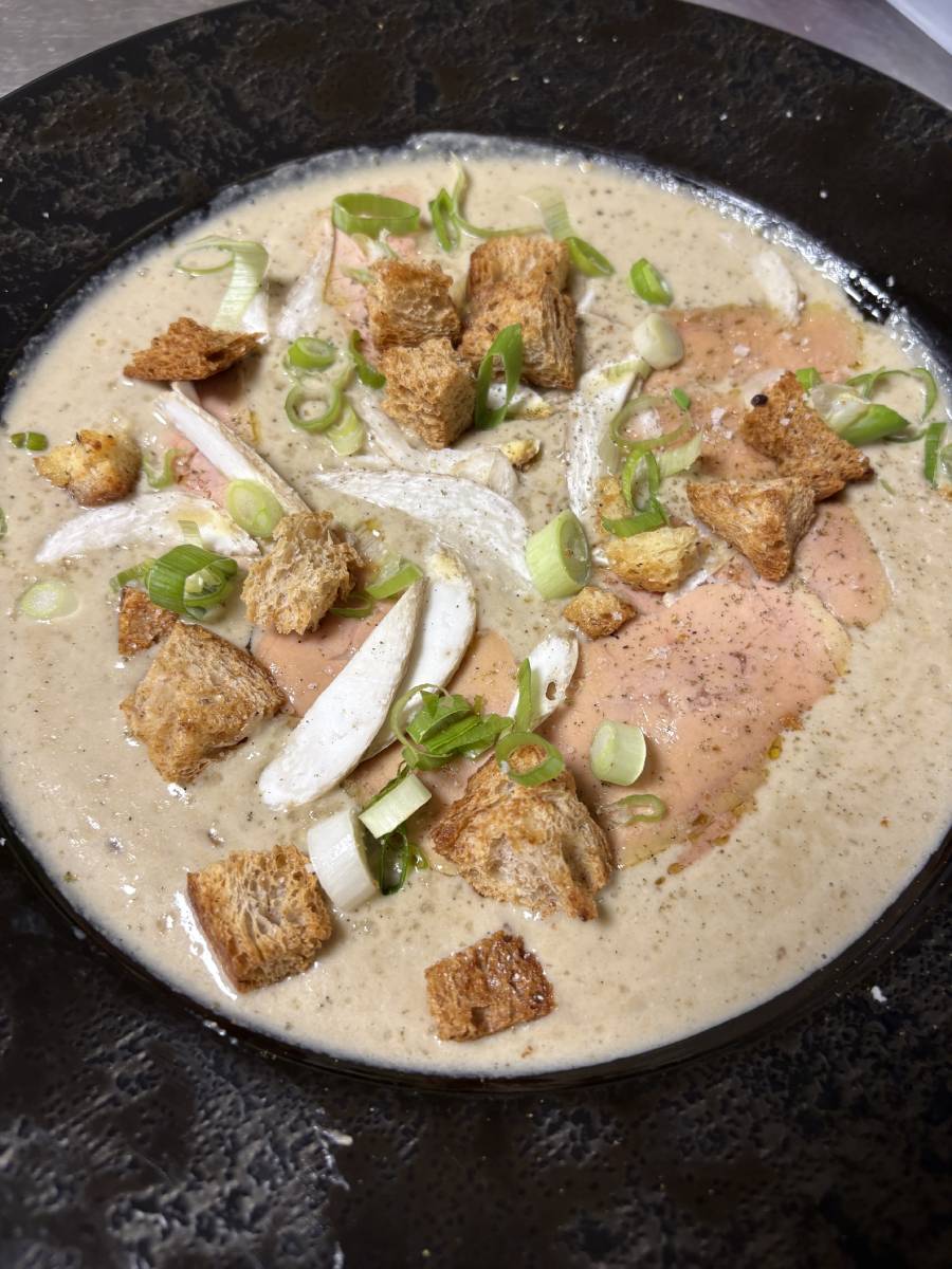 Velouté cèpes et foie gras Velouté cèpes et foie gras